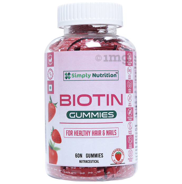 Simply Nutrition Biotin Gummies Strawberry