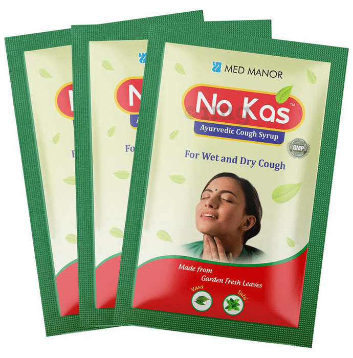 Med Manor No Kas Ayurvedic Cough Syrup (10ml Each)