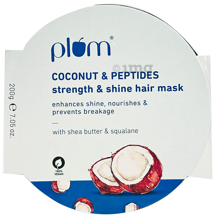 Plum Coconut & Peptides Strength & Shine Hair Mask Shea Butter & Squalene