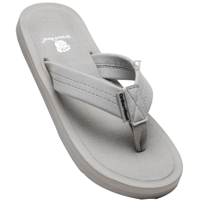 Ortho + Rest M557 Soft and Comfortable Flip Flop for Men Grey 11