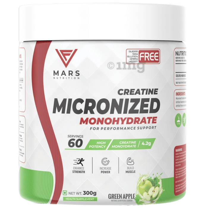 Mars Nutrition Creatine Micronized Monohydrate Green Apple