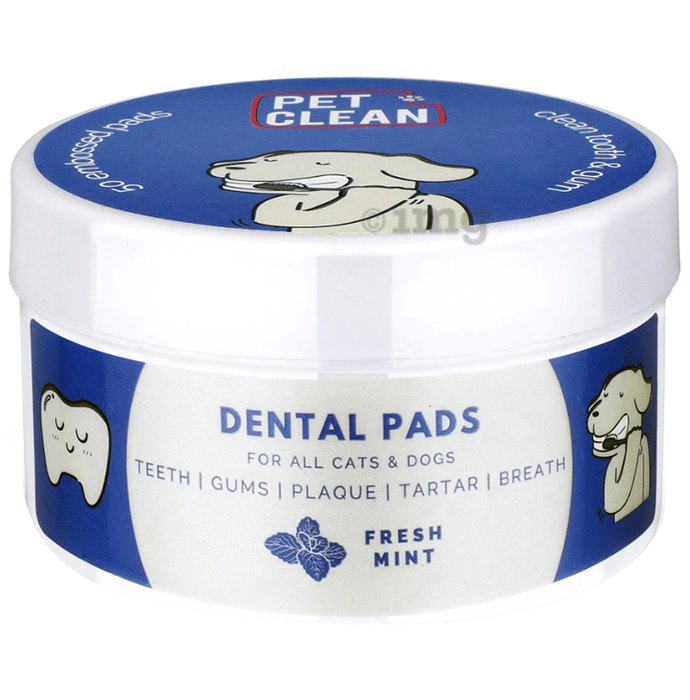 Pet Clean Dental Pads Buy jar of 50.0 pads at best price in India 1mg