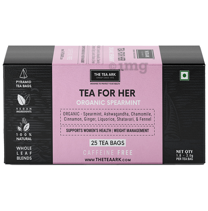 The Tea Ark Tea for Her Organic Spearmint Caffeine Free Tea Bag (1.8gm-2gm Each)