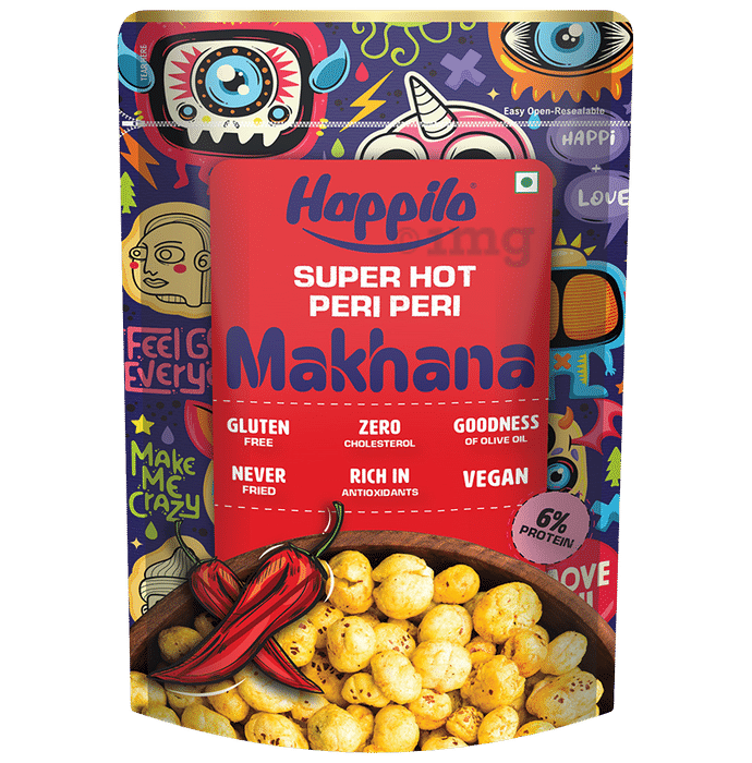 Happilo Super Hot Peri Peri Premium Makhana