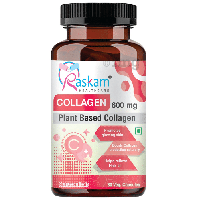 Raskam Healthcare Collagen 600mg Veg Capsule
