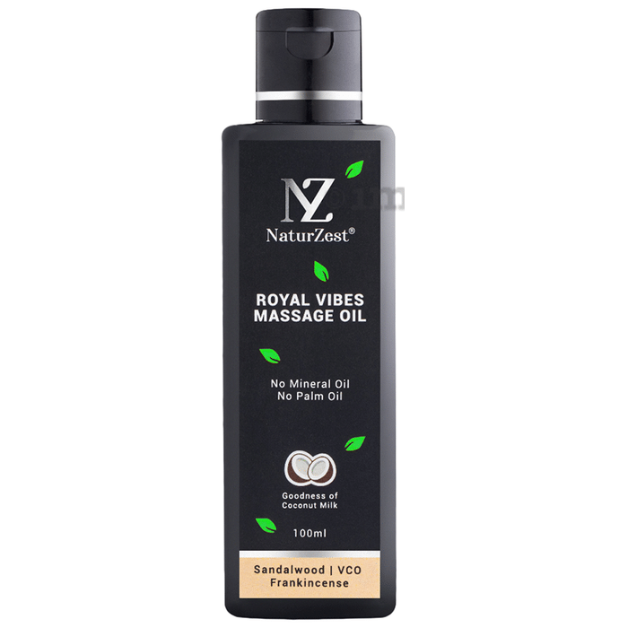 NaturZest Royal Vibes Massage Oil Sandalwood
