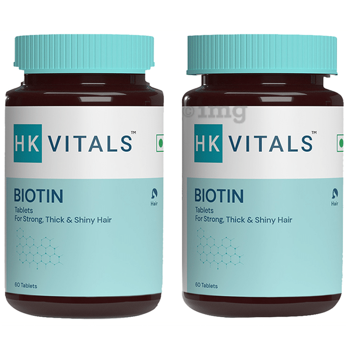 Healthkart HK Vitals Biotin 10,000mcg | Tablet for Hair, Skin & Nails