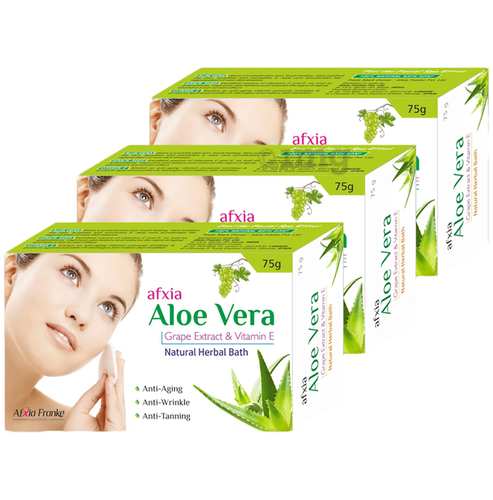 Afxia Franke Aloe Vera Soap (75gm Each)