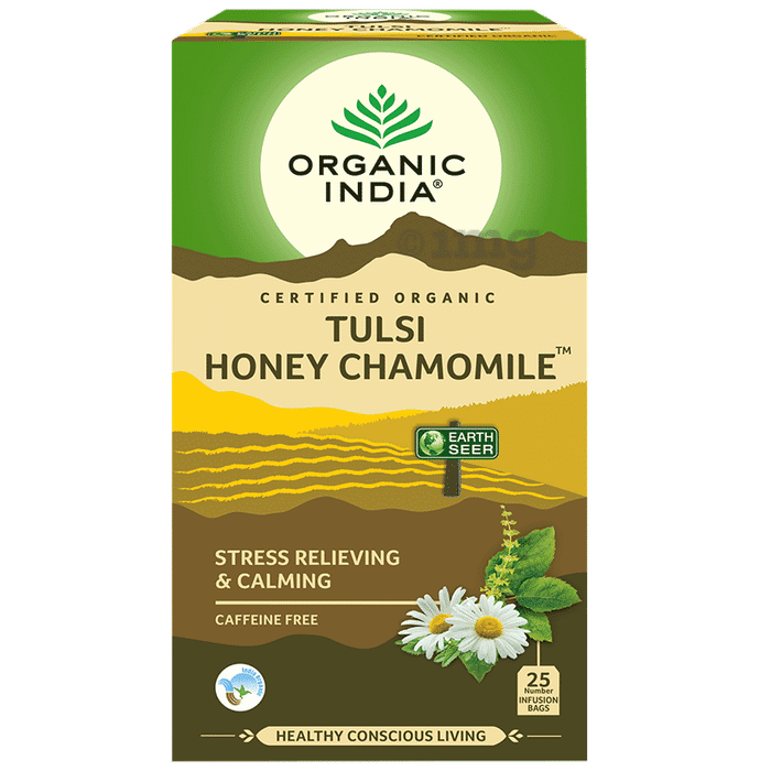 Organic India Tulsi Honey Chamomile Green Tea