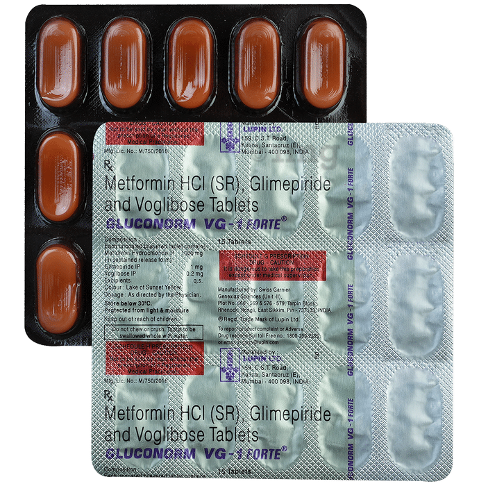 Gluconorm VG 1 Forte Tablet SR