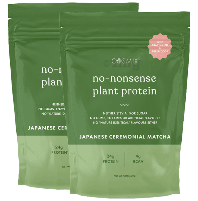 Cosmix No-Nonsense Plant Protein (500gm Each) Japanese Ceremonial Matcha