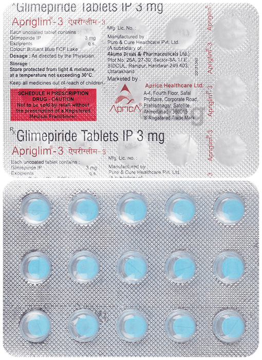 Apriglim 3 Tablet