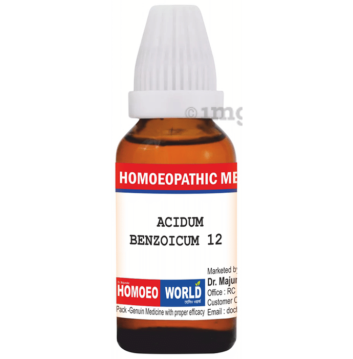 Dr. Majumder Homeo World Acidum Benzoicum Dilution (30ml Each) 12 CH