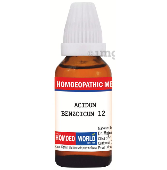 Dr. Majumder Homeo World Acidum Benzoicum Dilution (30ml Each) 12 CH