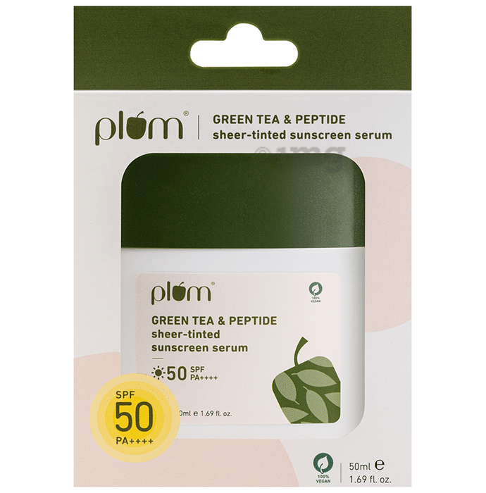 Plum Green Tea & Peptide Sheer-tinted Sunscreen Serum SPF 50 PA++++