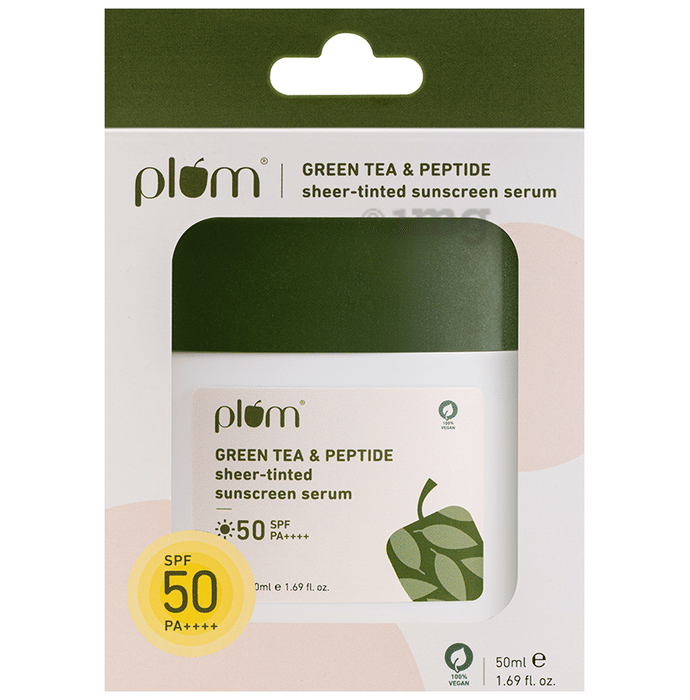 Plum Green Tea & Peptide Sheertinted Sunscreen Serum SPF 50 PA