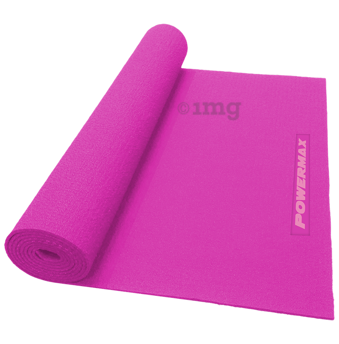 Powermax Fitness YE6-1.1 Thick Premium Exercise Yoga Mat 6mm Pink