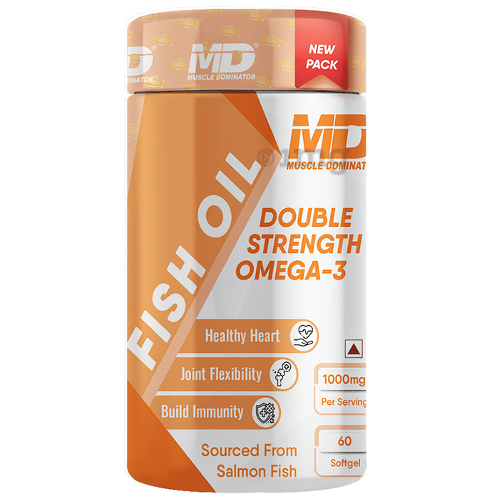 Muscle Dominator Double Strength Omega-3 Fish Oil 1000mg Softgel