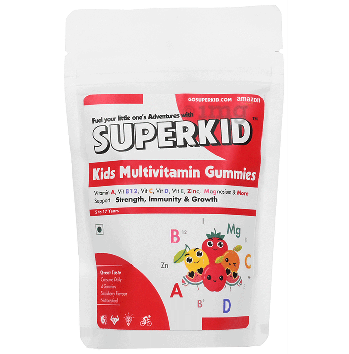 Superkid Kids Multivitamin Gummies Strawberry