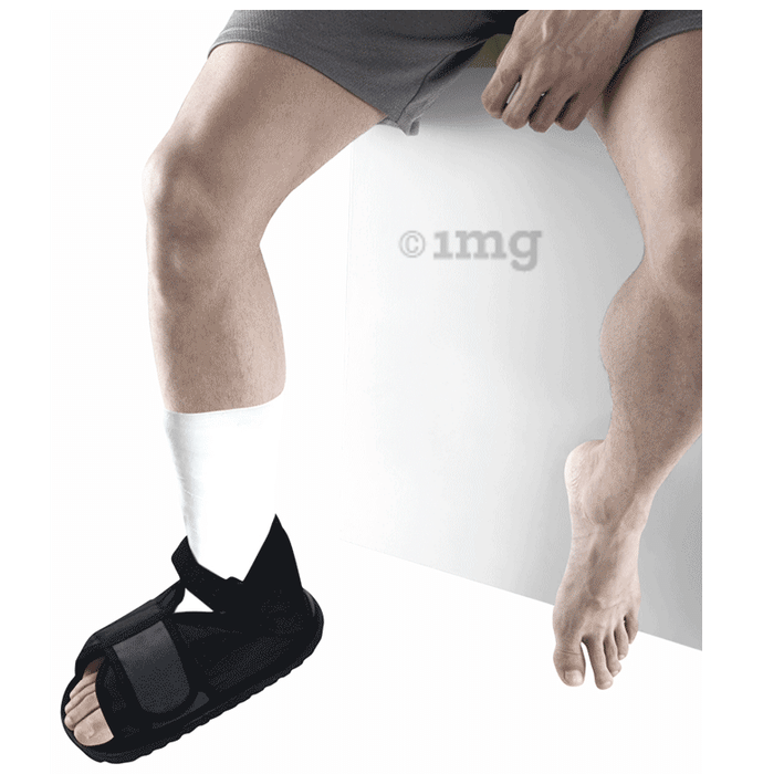 Vissco Cast Shoe, Provides Stability & Protection while the Leg is in Plaster Grey Large