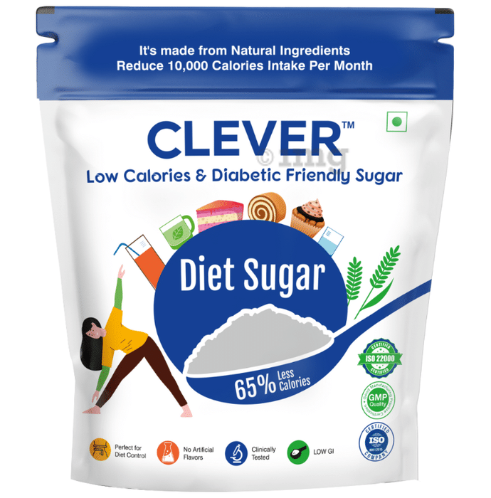 Clever Low Calories & Diabetic Friendly Diet Sugar (500gm Each)