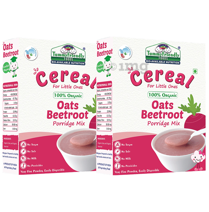 TummyFriendly Foods Oats Beetroot Cereal Porridge Mix (200gm Each)