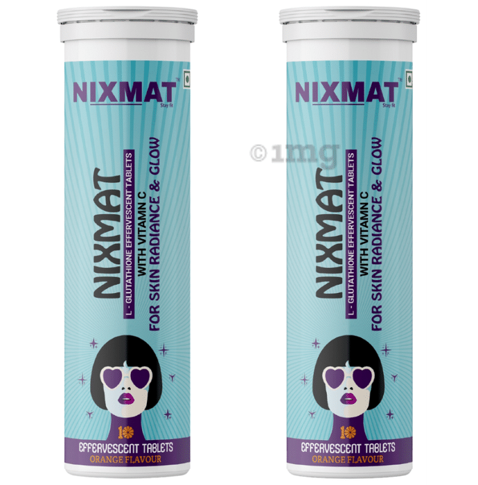 Nixmat L-Glutathione Effervescent Tablet (10 Each) Orange