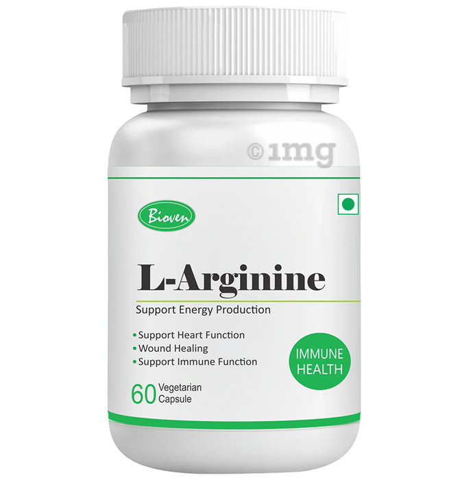 Bioven L-Arginine 500mg Vegetarian Capsule