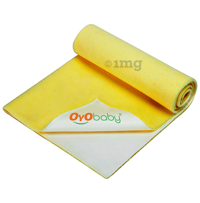 Oyo Baby Waterproof Rubber Sheet Large Yellow Buy packet of 1.0 Sheet