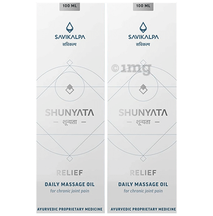 Savikalpa Shunyata Pain Relief Oil to Help Ease Arthritis, Joint Pain and Back Pain (100ml Each)