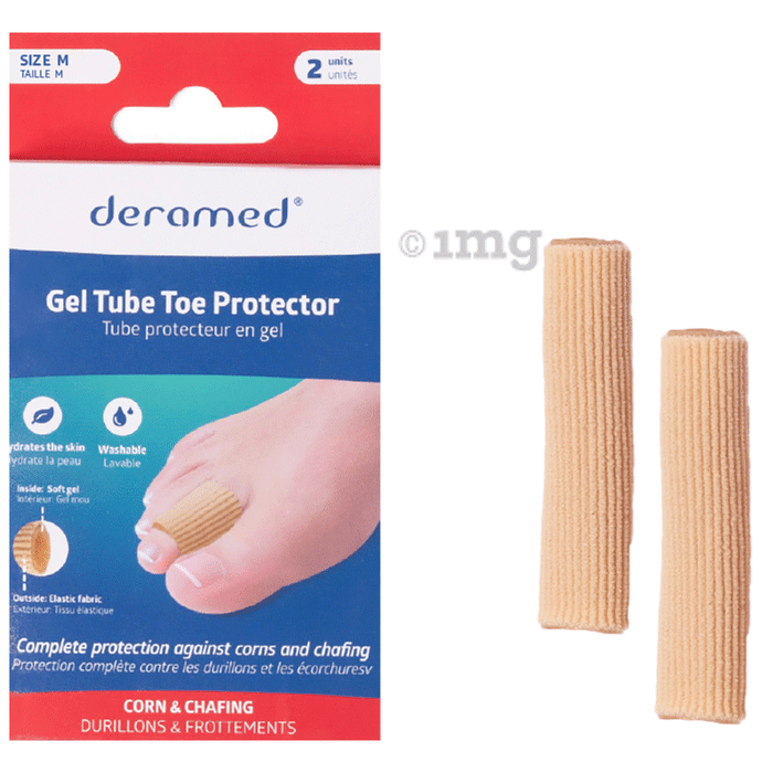 Deramed Gel Tube Toe Protector Medium