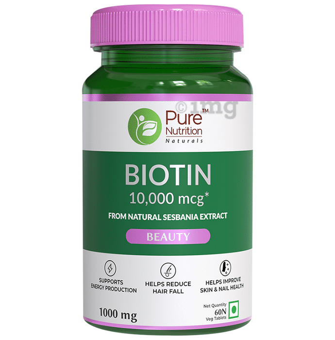Pure Nutrition Biotin 1000mcg Veg Tablet