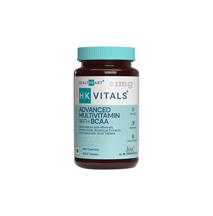 HealthKart HK Vitals Advanced Multivitamin with BCAA Tablet Buy bottle