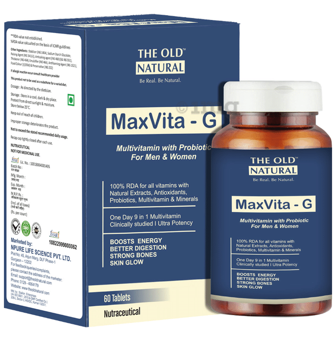 The Old Natural Max Vita-G Tablet Multivitamin for Men & Women
