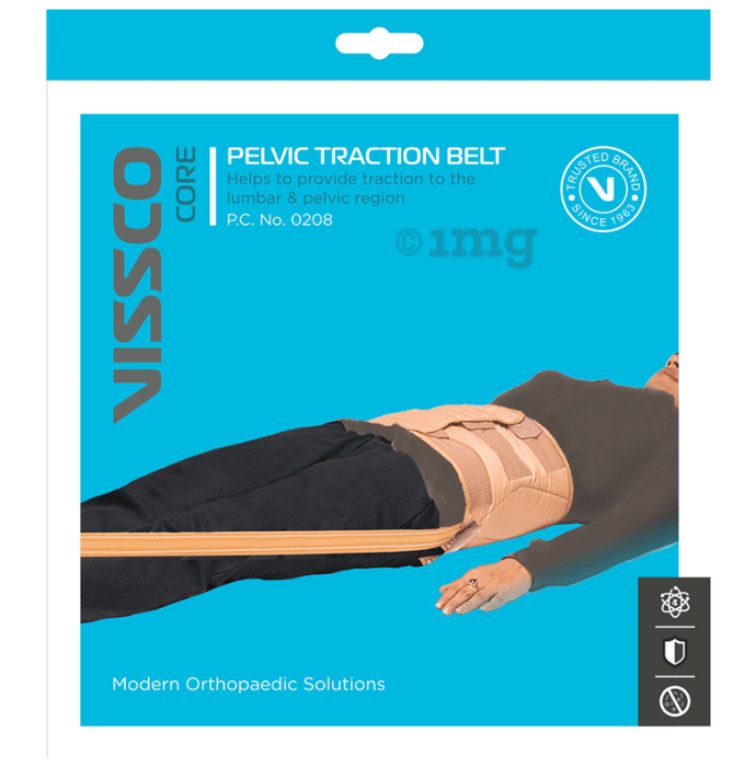 Vissco Core 0208 Pelvic Traction Belt Universal Grey Buy box of 1.0