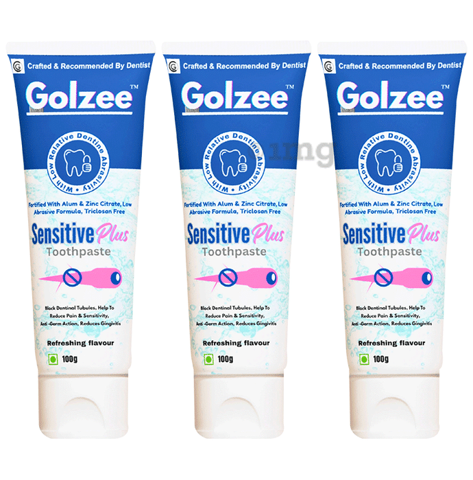 Golzee Sensitive plus Toothpaste (100gm Each) Refreshing