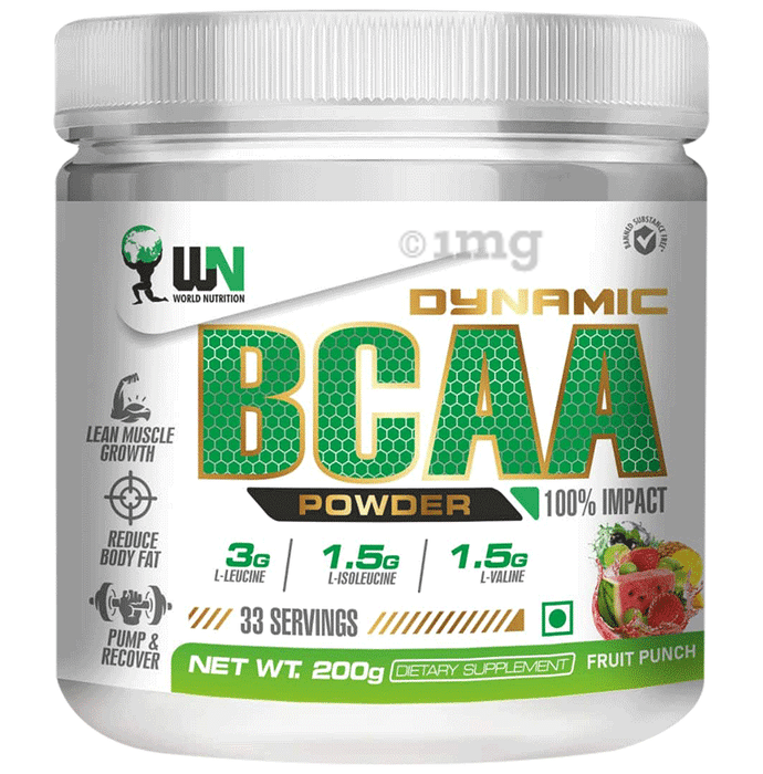 WN World Nutrition Dynamic BCAA Powder Fruit Punch