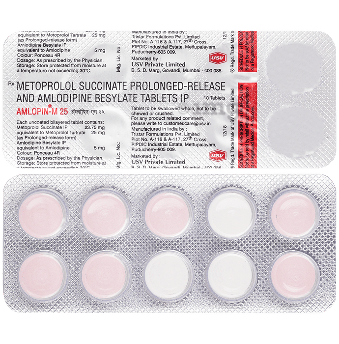 Amlopin-M 5mg/25mg Tablet