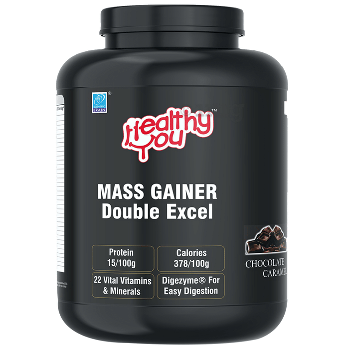 Healthy You Mass Gainer Double Excel Powder Chocolate Caramel