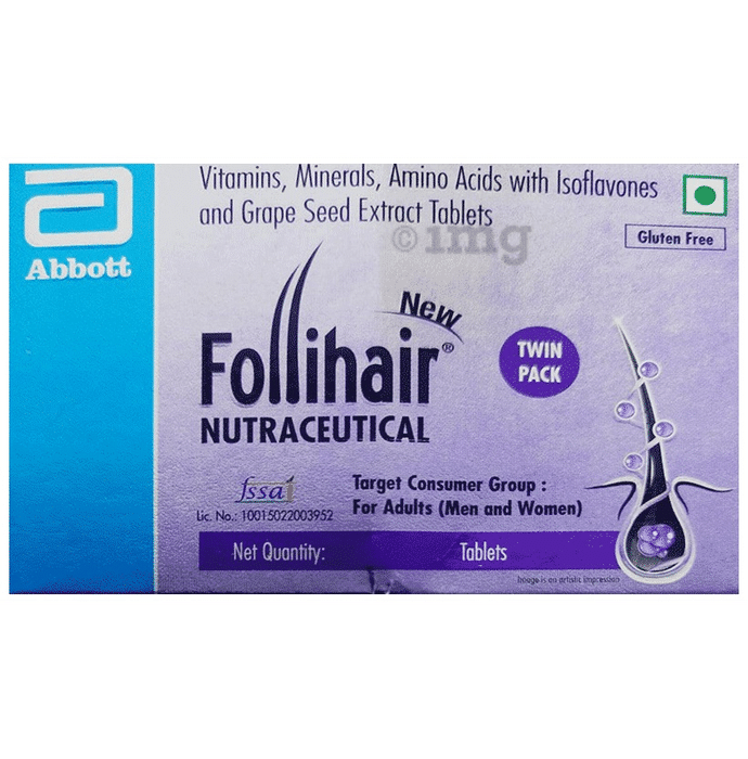 New Follihair Tablet for Hair Strength & Nourishment (30 Each) Gluten Free
