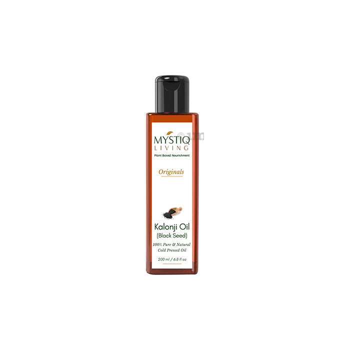 Mystiq Living Kalonji Oil Black Seed for Skin, Face and Hair | Cold Pressed, 100% Pure and Natural