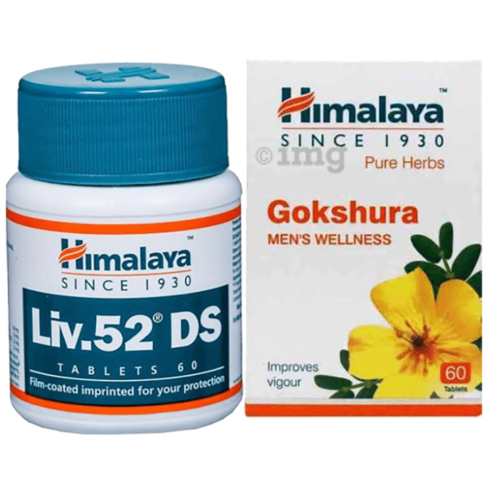Himalaya Combo Pack of Liv. 52 DS Tablet (60) & Gokshura Tablet (60)