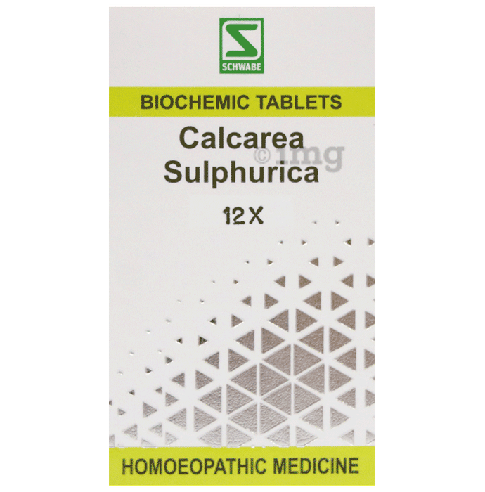 Dr Willmar Schwabe India Calcarea Sulphurica Biochemic Tablet 12X