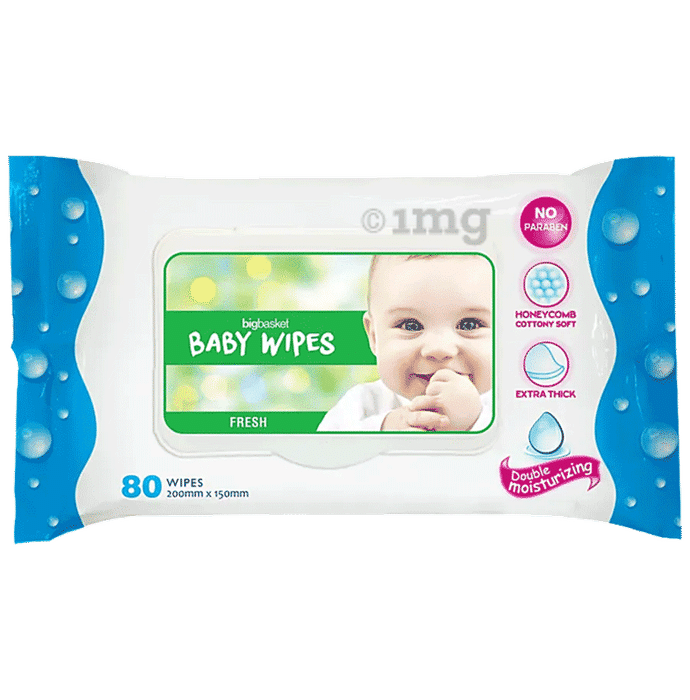 Big Basket Baby Wipes (80 wipes)