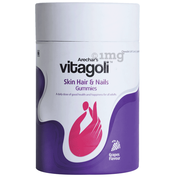 Vitagoli Skin Hair & Nails Gummies (30 Each) Grape