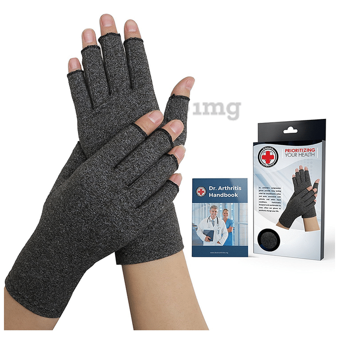 Dr. Arthritis Arthritis Compression Grey Glove Medium