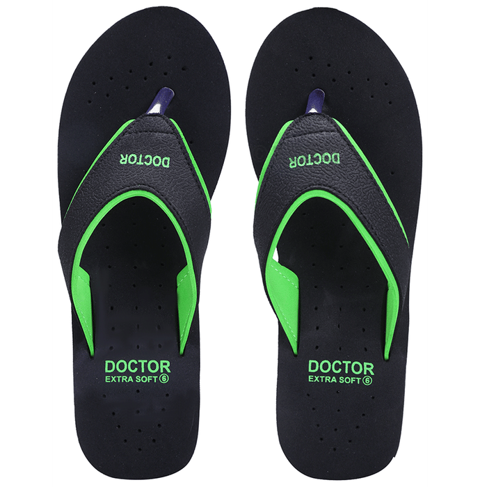 Doctor Extra Soft Ortho Care Orthopaedic Diabetic Pregnancy Comfort Flat Flipflops Slippers For Women Green 9
