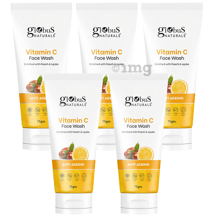 Globus Naturals Vitamin C Face Wash(75gm Each)
