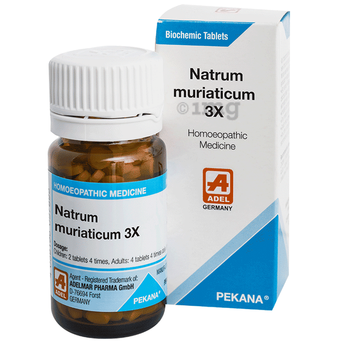 ADEL Natrum Muriaticum Biochemic Tablet 3X