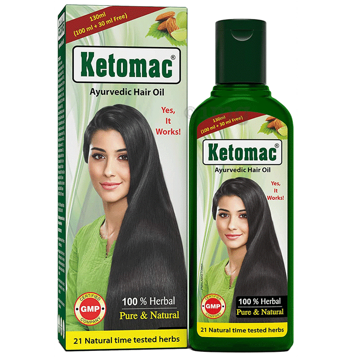 Ketomac Ayurvedic Hair Oil (130ml Each)